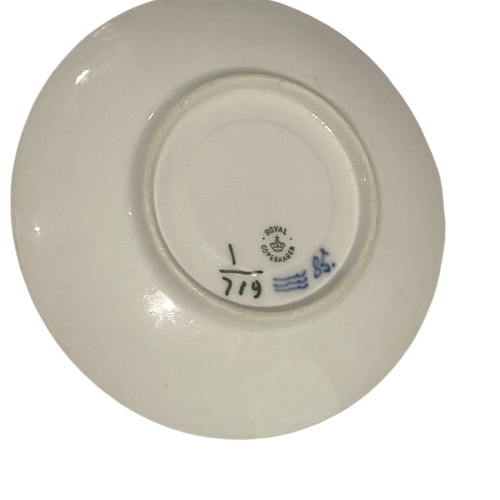 Royal Copenhagen Blue Fluted Half Lace 653 Plates 5" 1923 -1934 Danish Porcelain - Picture 4 of 8